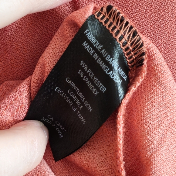 Lily Morgan Women's Terracotta Lace Up Top Size 3X - Picture 6 of 6